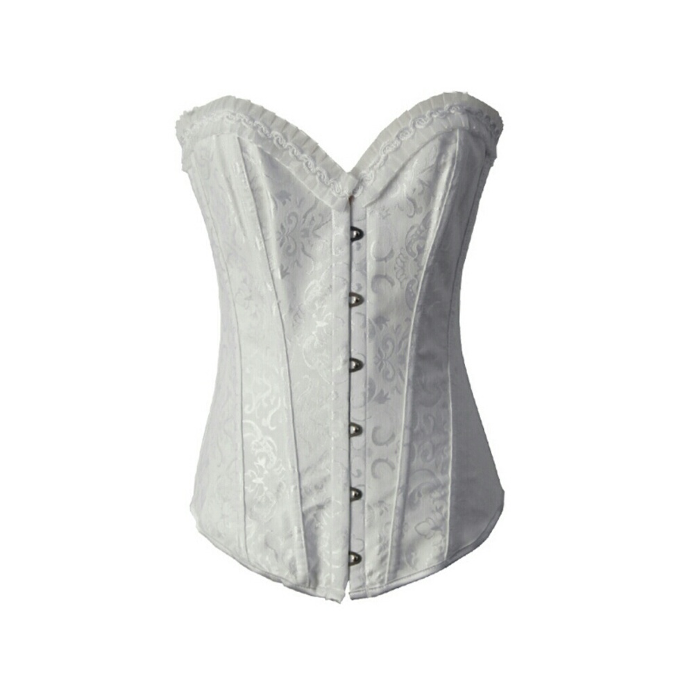 White Overbust Corset
